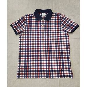 Brooks Brothers Mens Large Polo plaid chest embroidered logo cotton multicolor